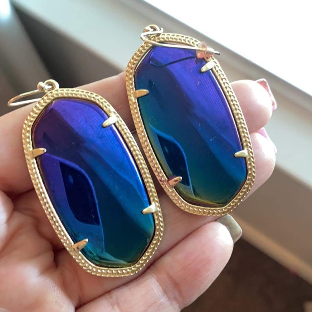 Kendra Scott Iridescent Black Danielle Earrings
